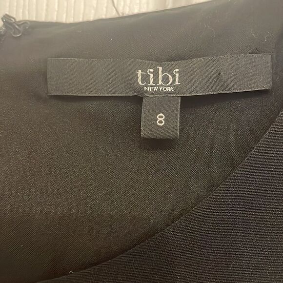 Tibi New York 100% silk Black & White Color block sleeveless dress - Picture 4 of 10